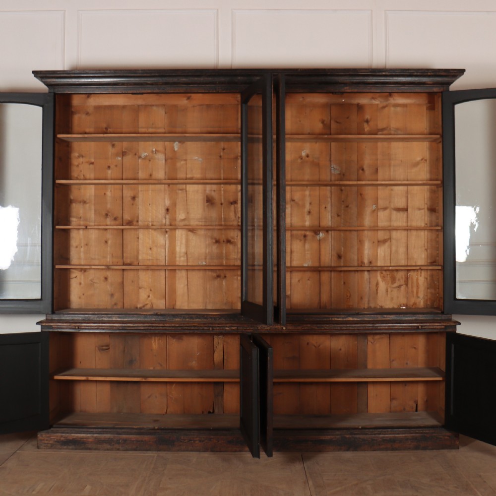 North European Painted Library Bookcase View IX