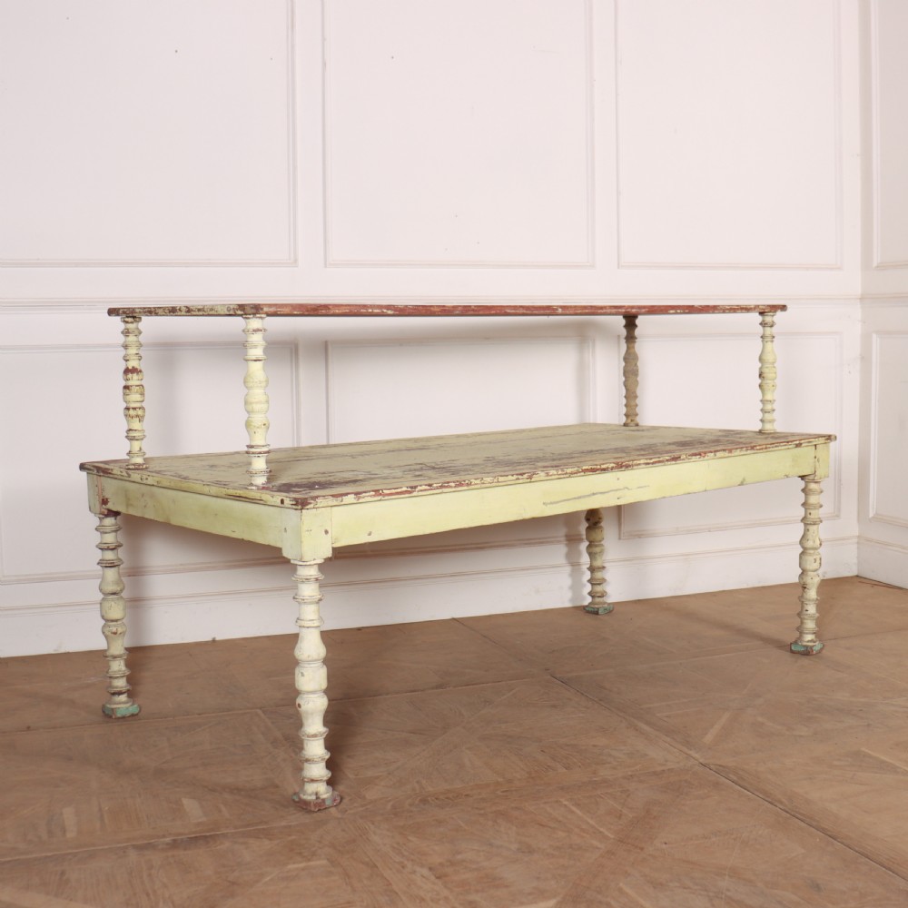 French Original Painted Florist Table