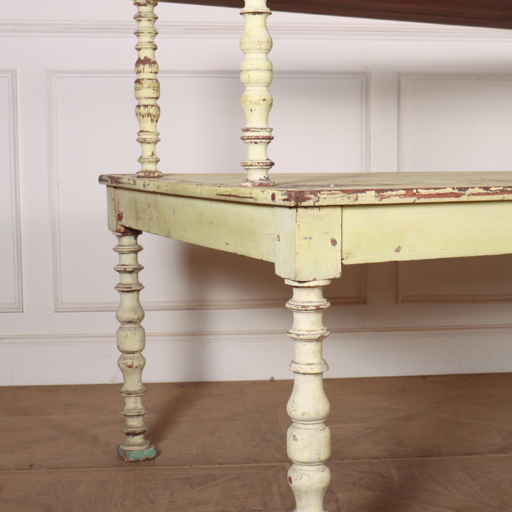French Original Painted Florist Table View III