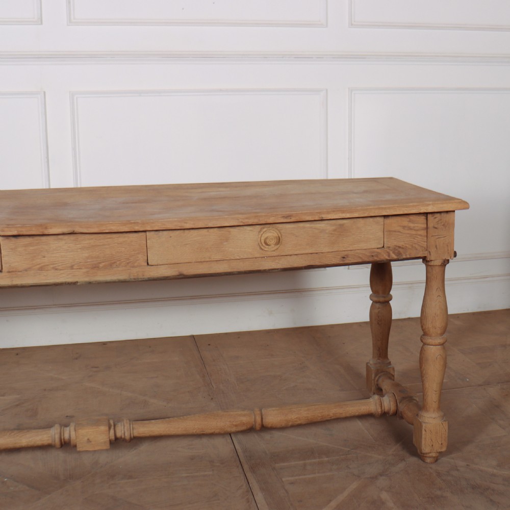 French Bleached Oak Drapers Console View III