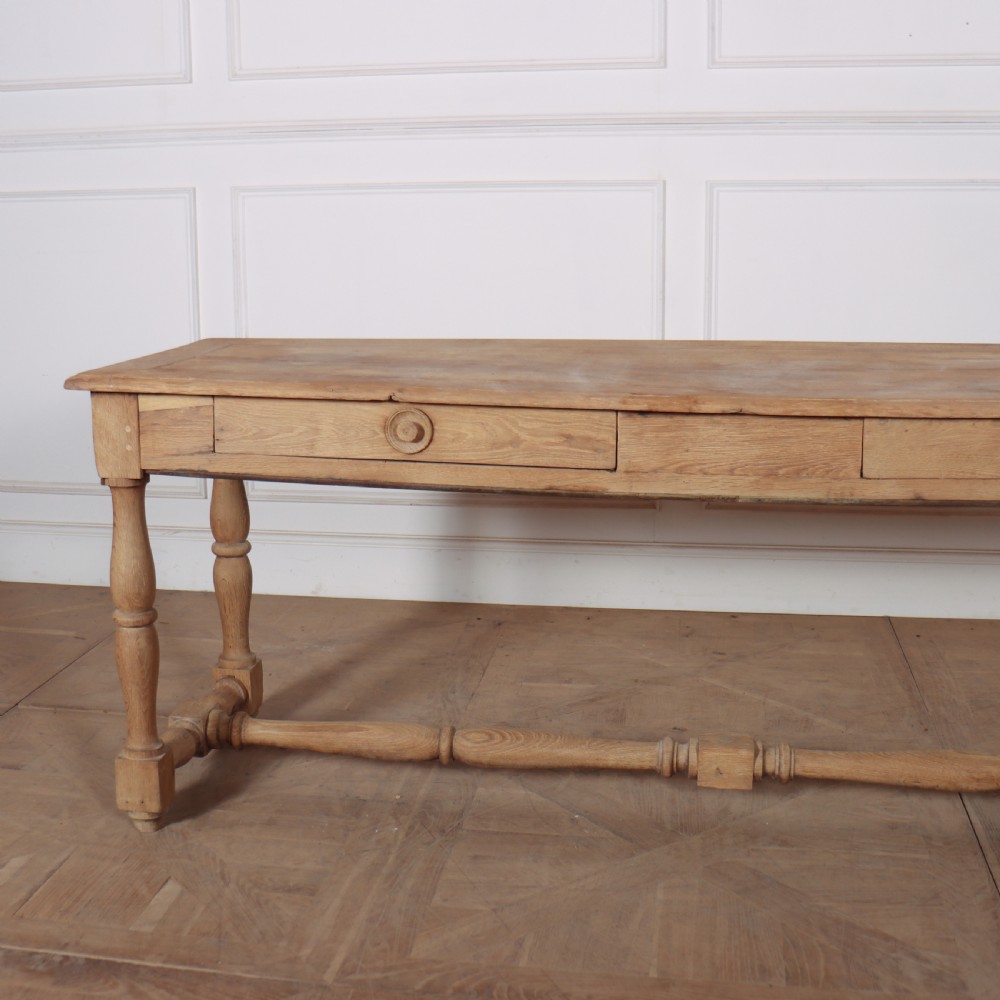 French Bleached Oak Drapers Console View V