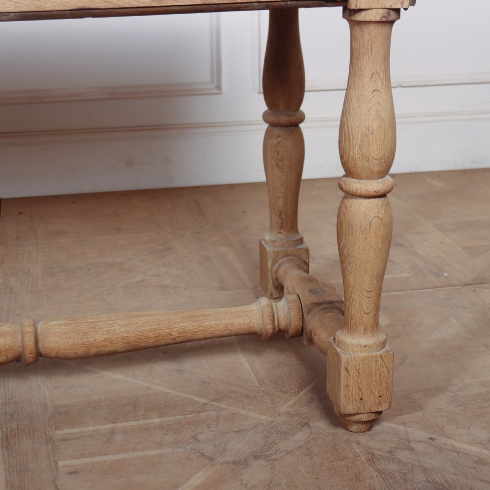 French Bleached Oak Drapers Console View VII