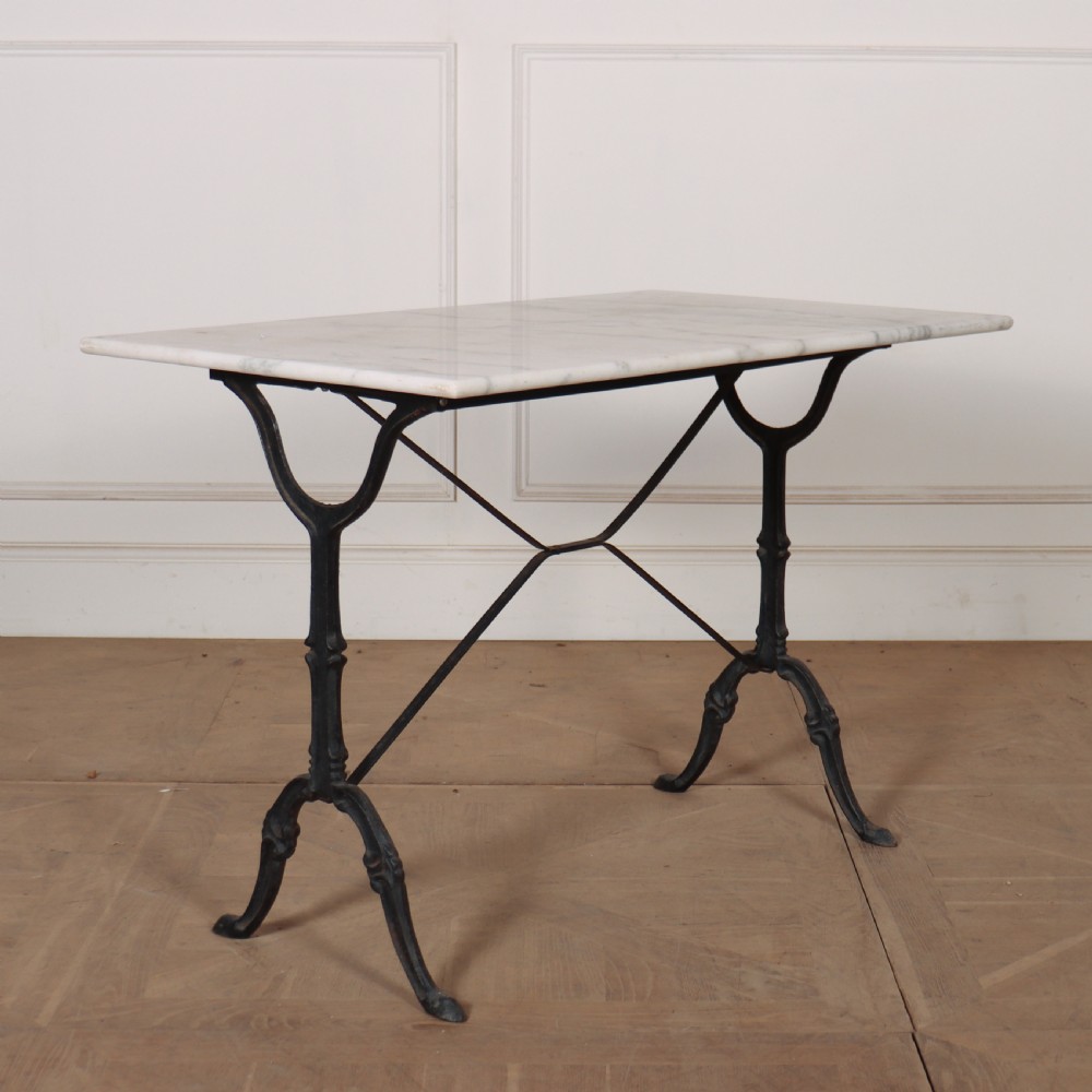 French Marble Top Bistro Table