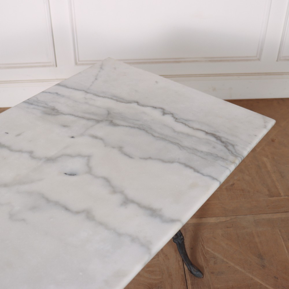 French Marble Top Bistro Table View V