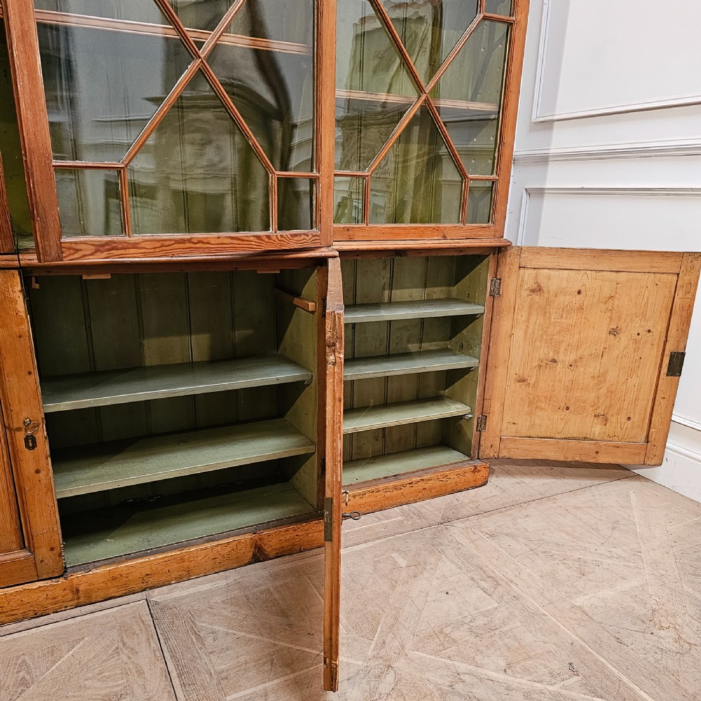 18th Century English Breakfront Bookcase View IX