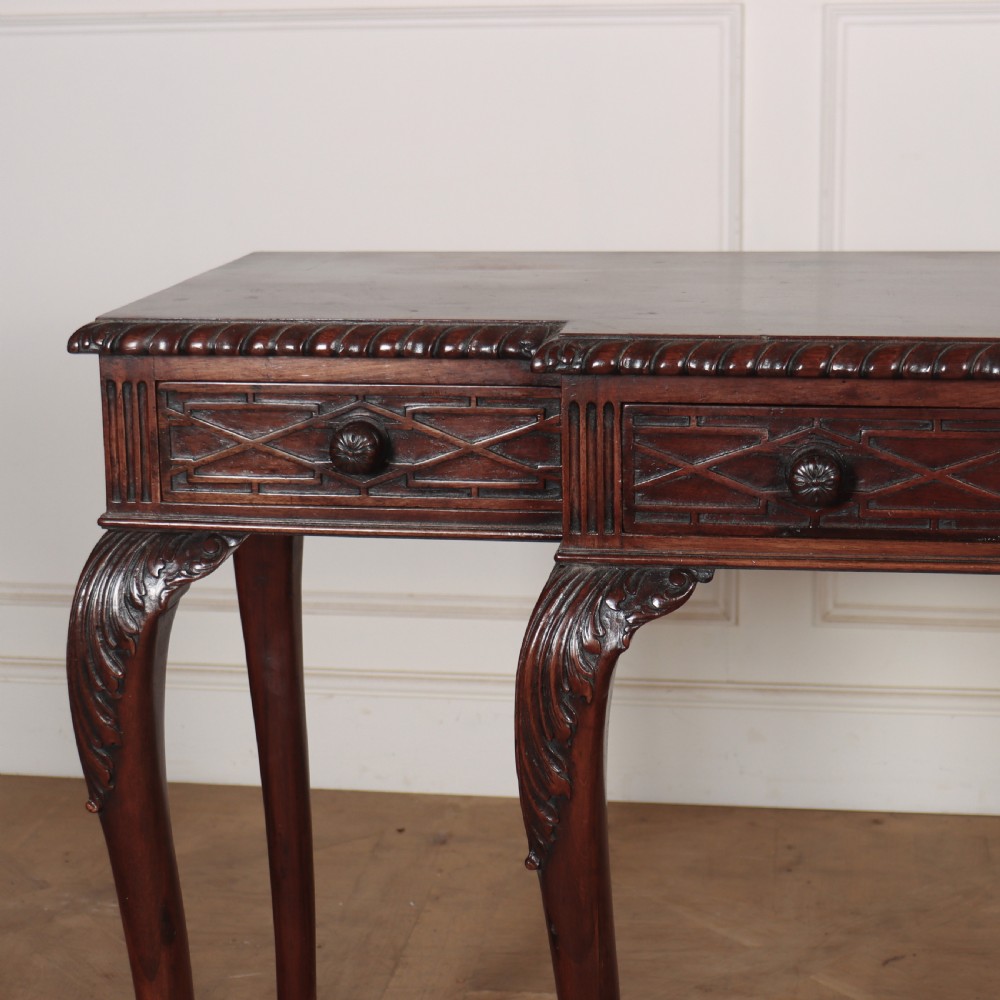 English Carved Breakfront Console View II