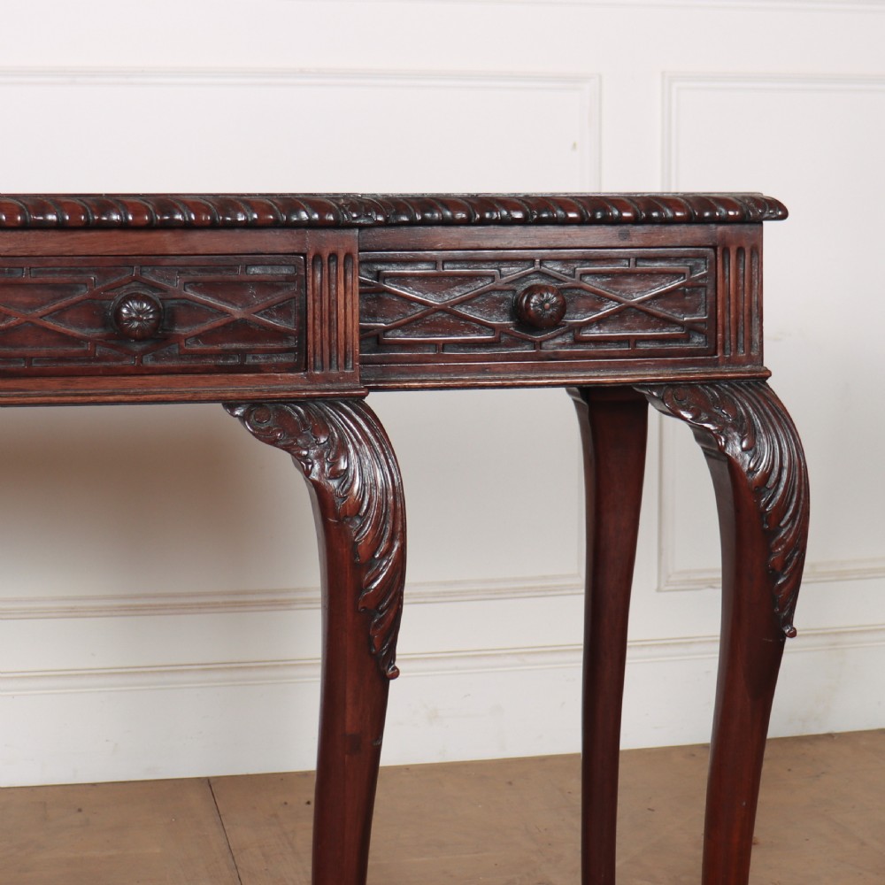 English Carved Breakfront Console View V