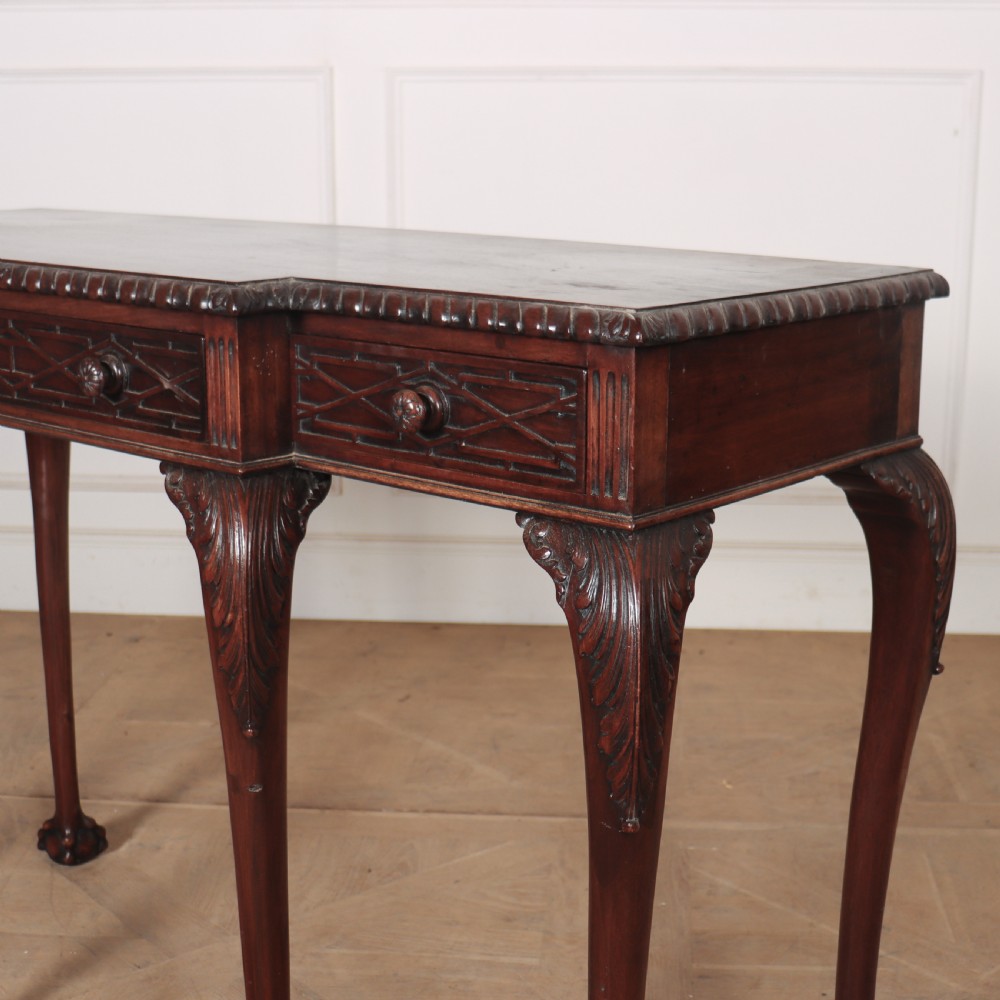 English Carved Breakfront Console View IX