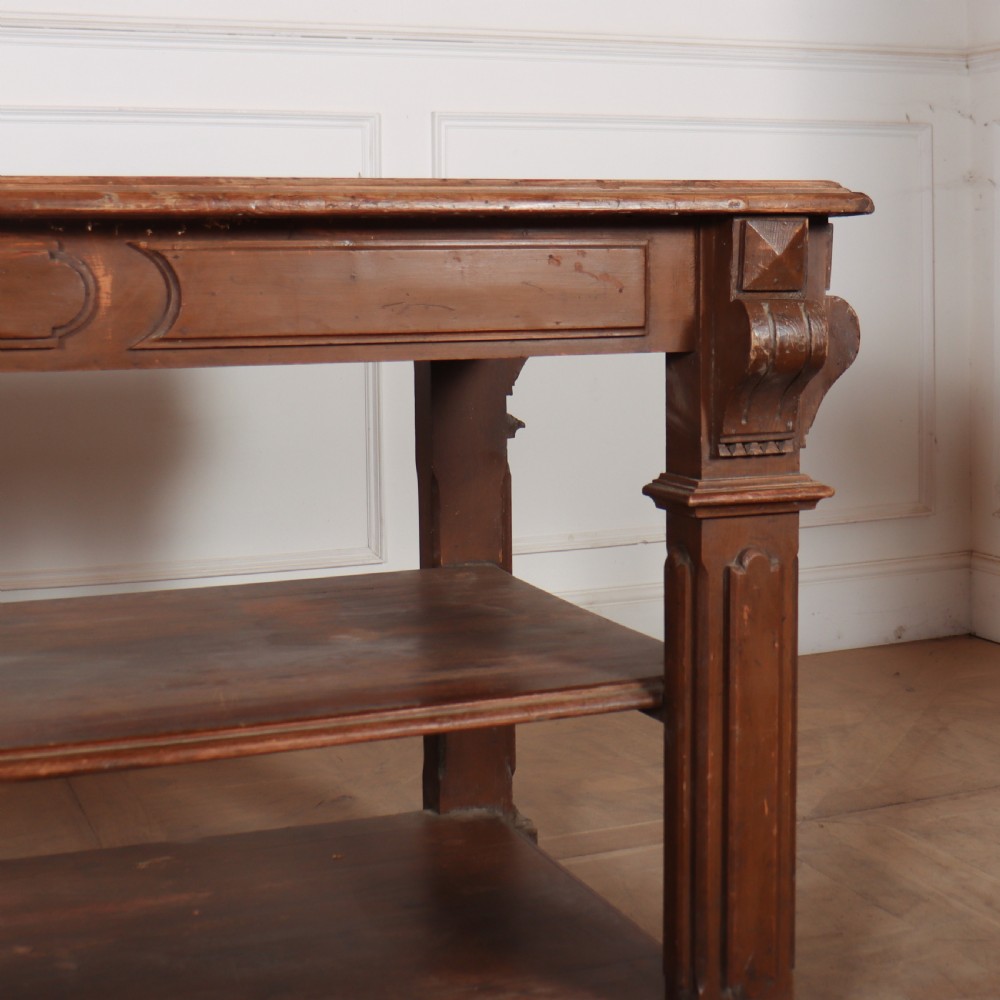 French Original Painted Drapers Table View IV