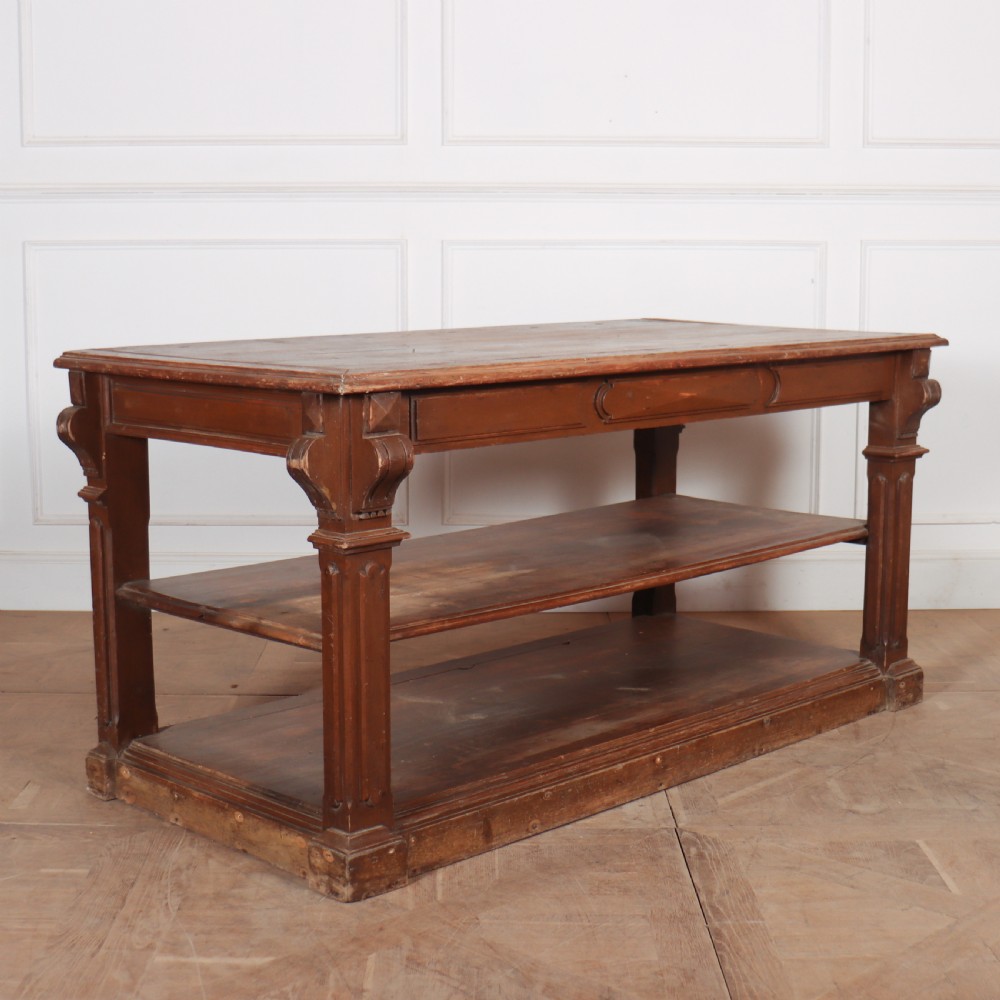 French Original Painted Drapers Table View V