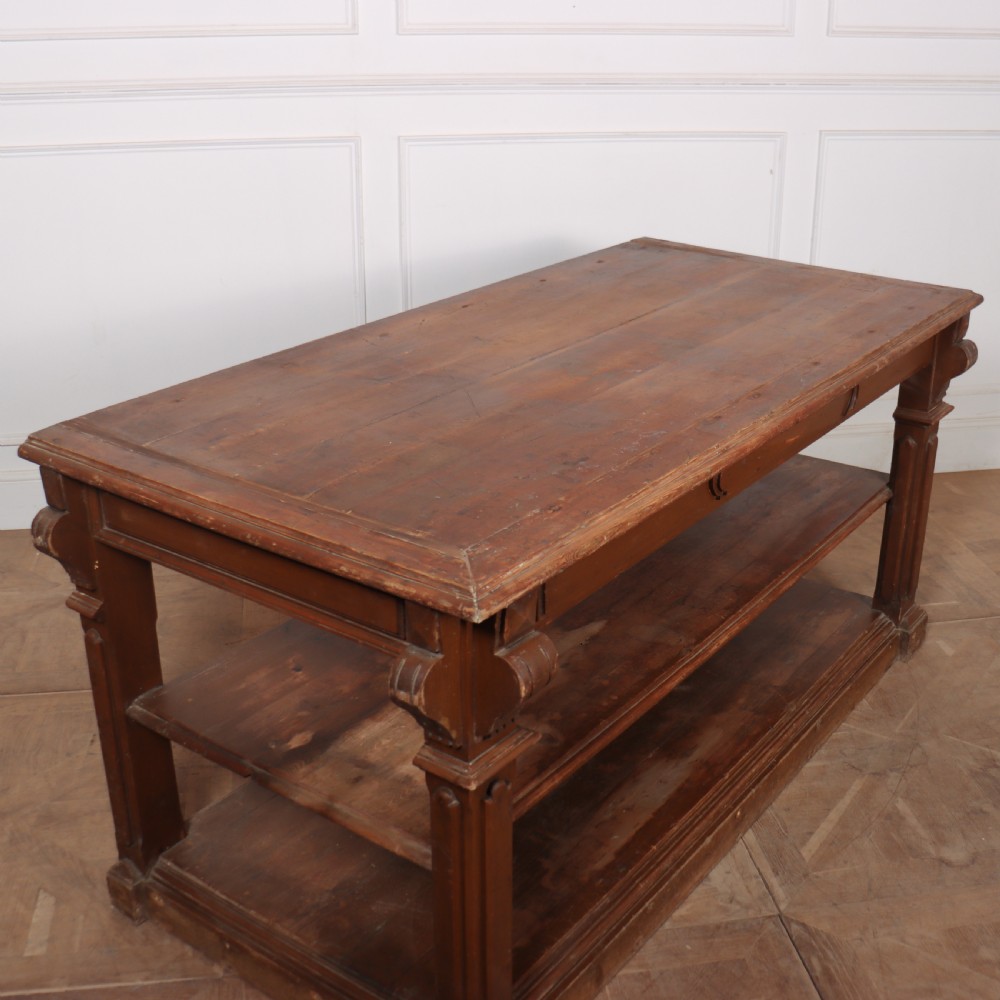 French Original Painted Drapers Table View VIII