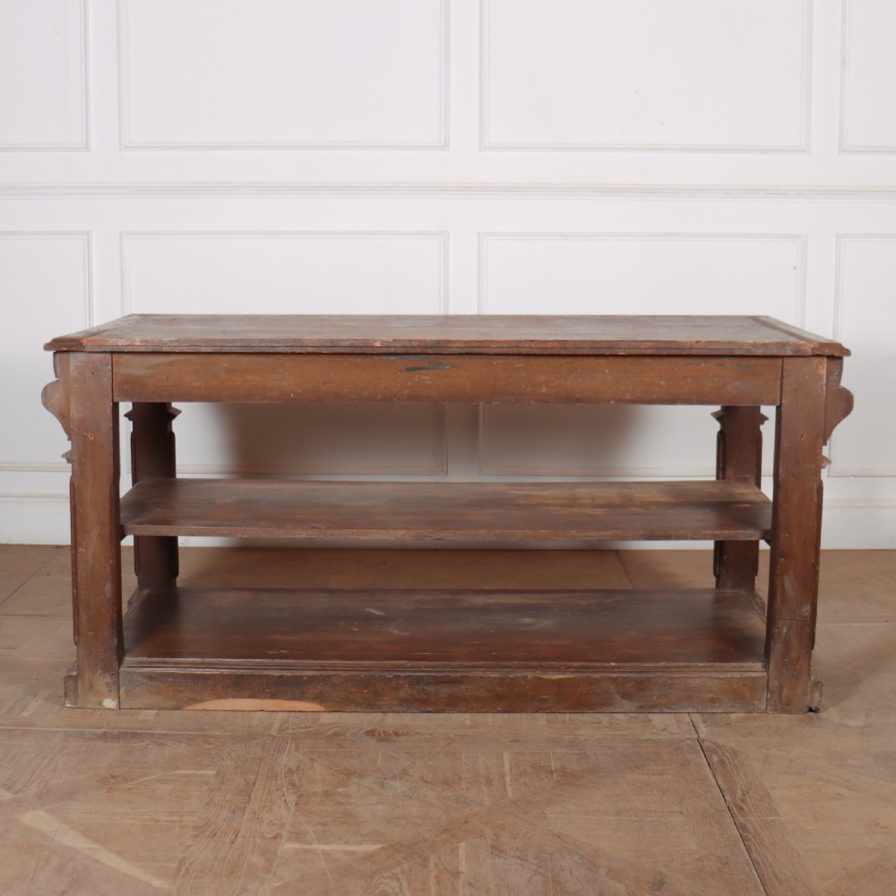 French Original Painted Drapers Table View IX