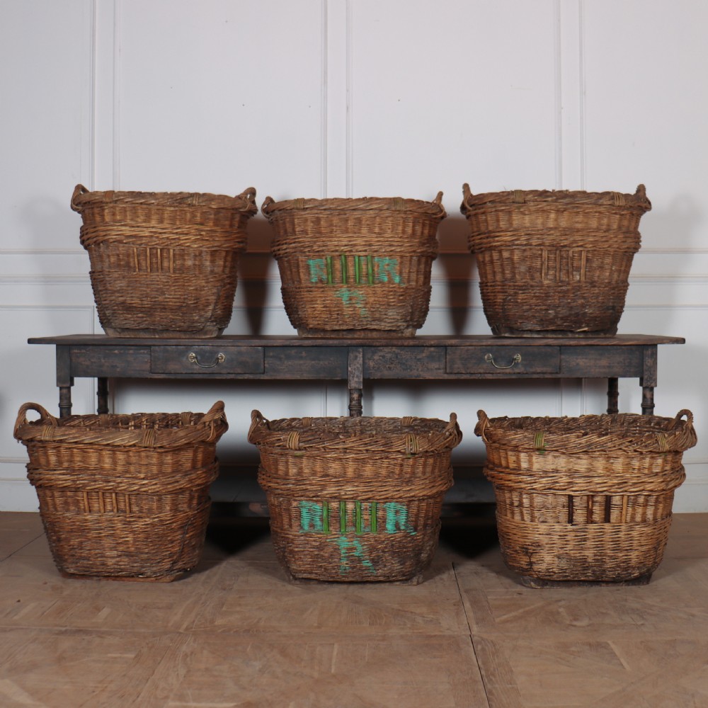 Set of 6 Champagne Grape Baskets