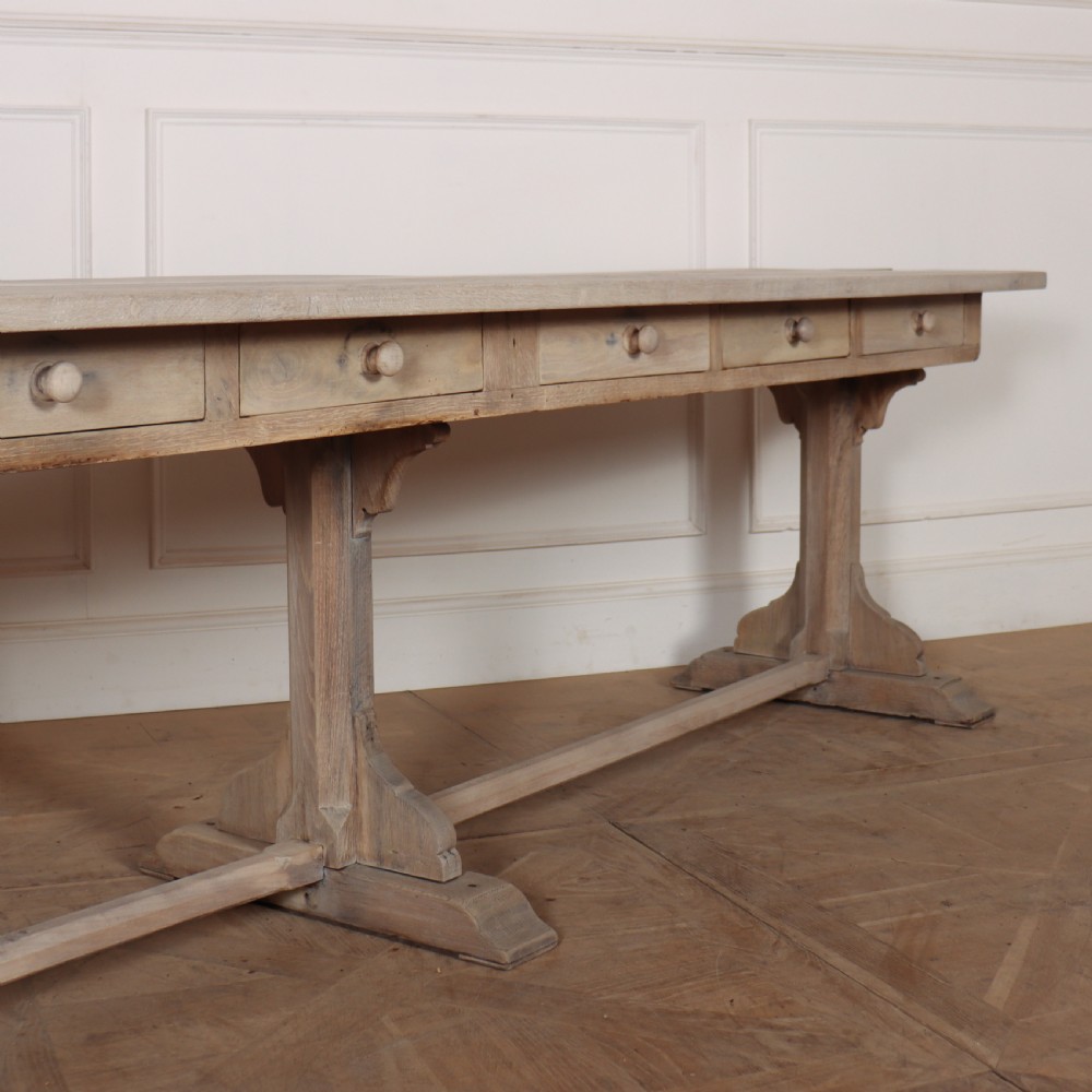 French Bleached Oak Console Table View II