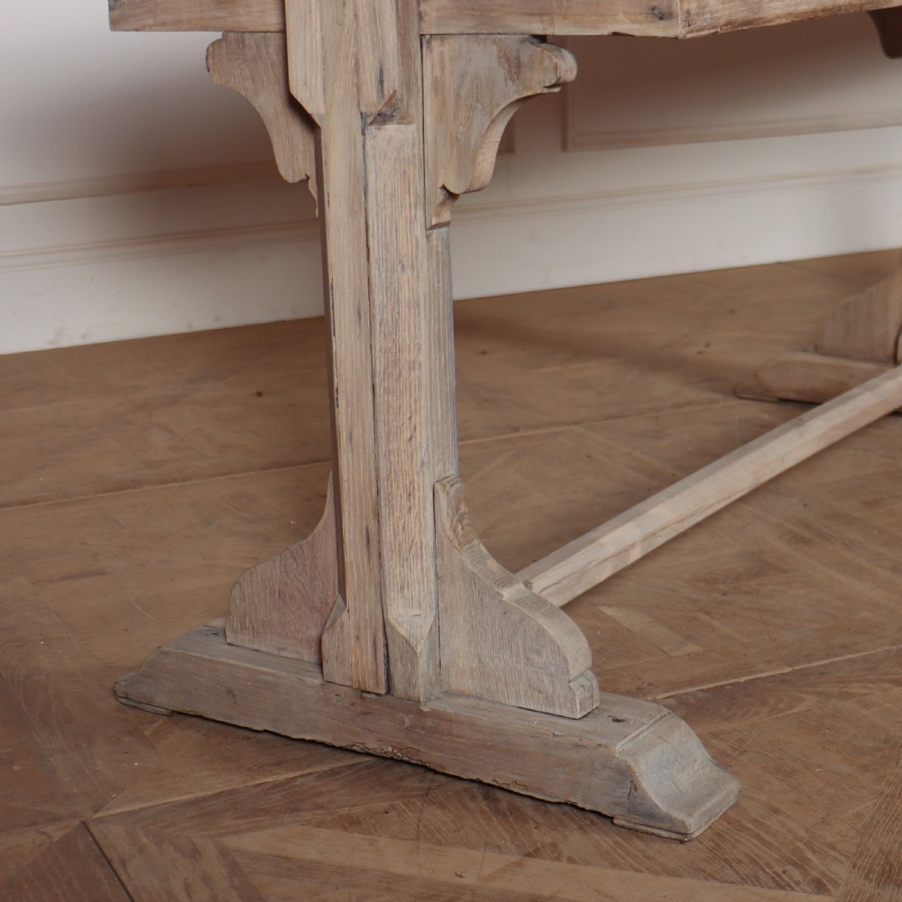 French Bleached Oak Console Table View IV