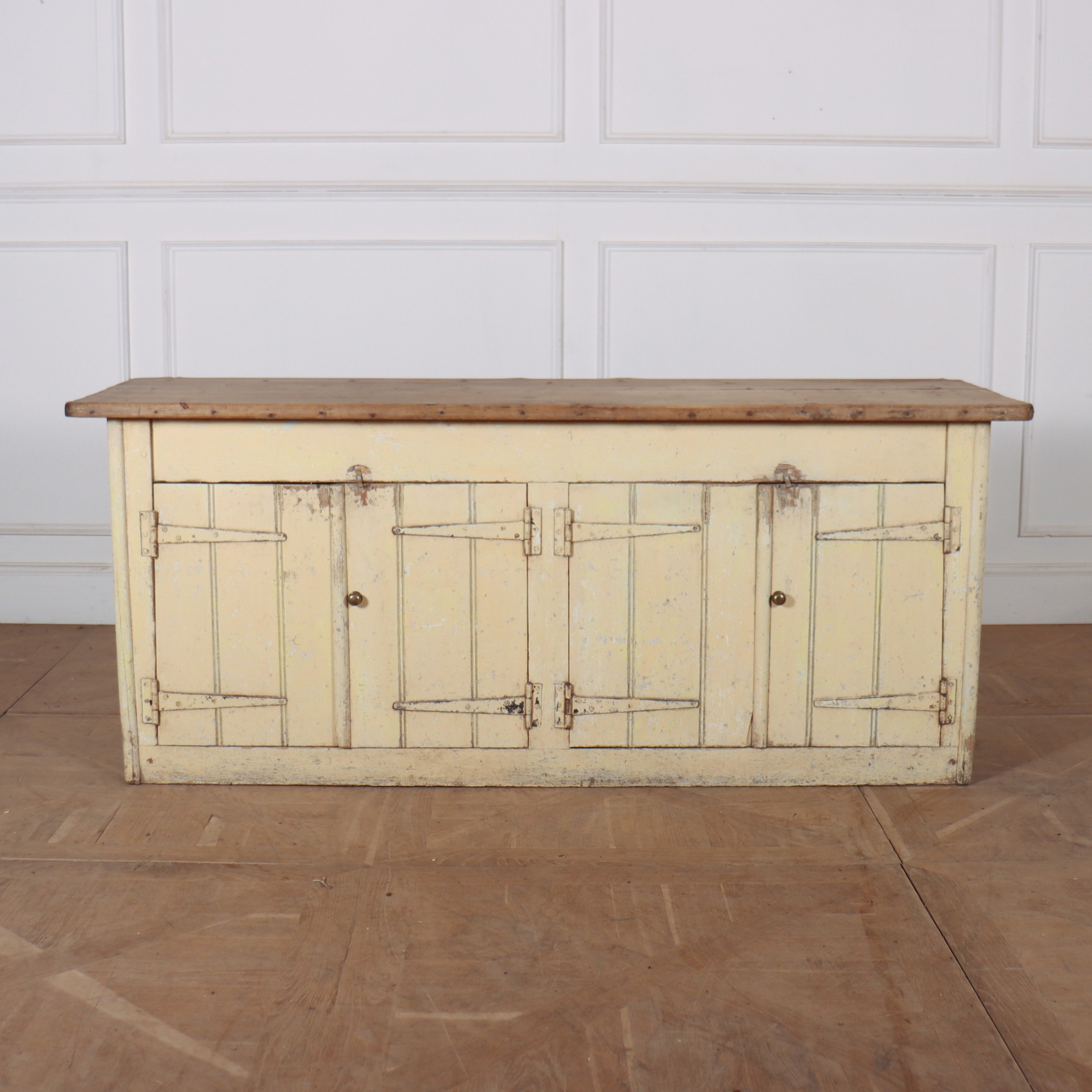 English Original Painted Dresser Base