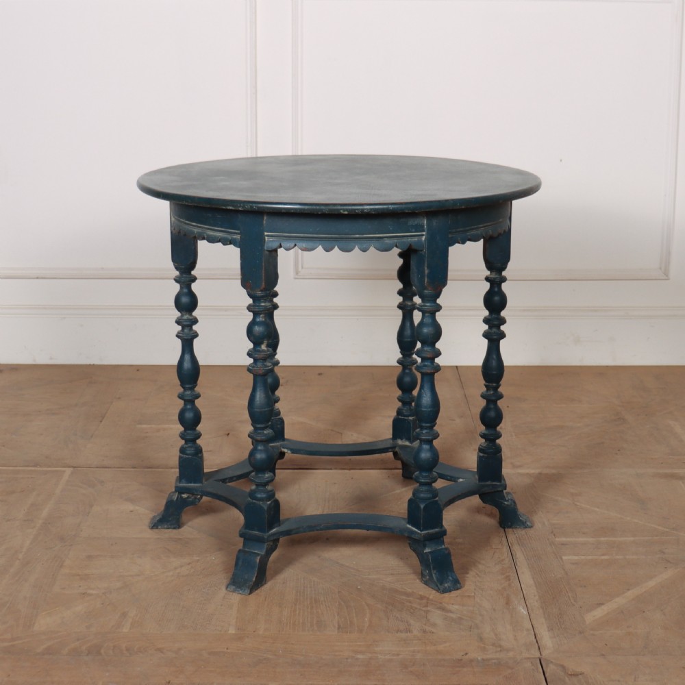 Danish Painted Lamp Table