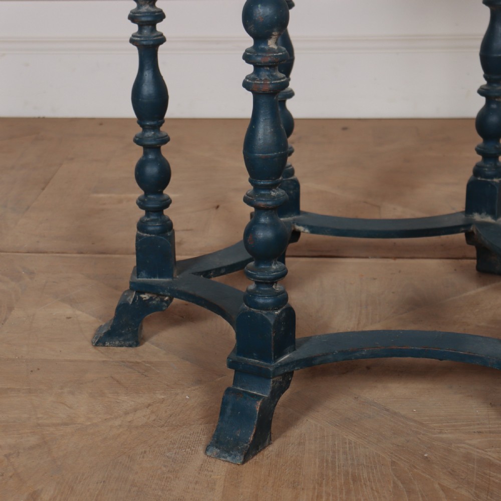Danish Painted Lamp Table View III