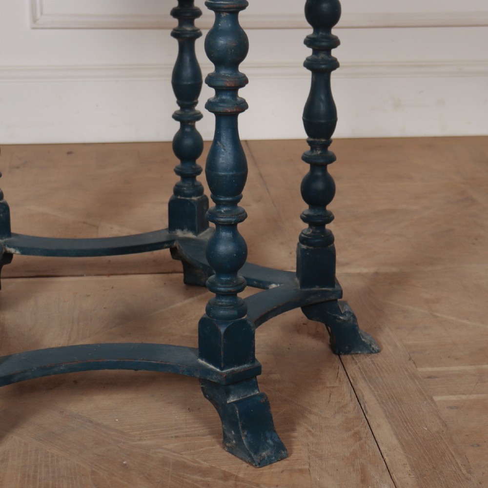 Danish Painted Lamp Table View IV