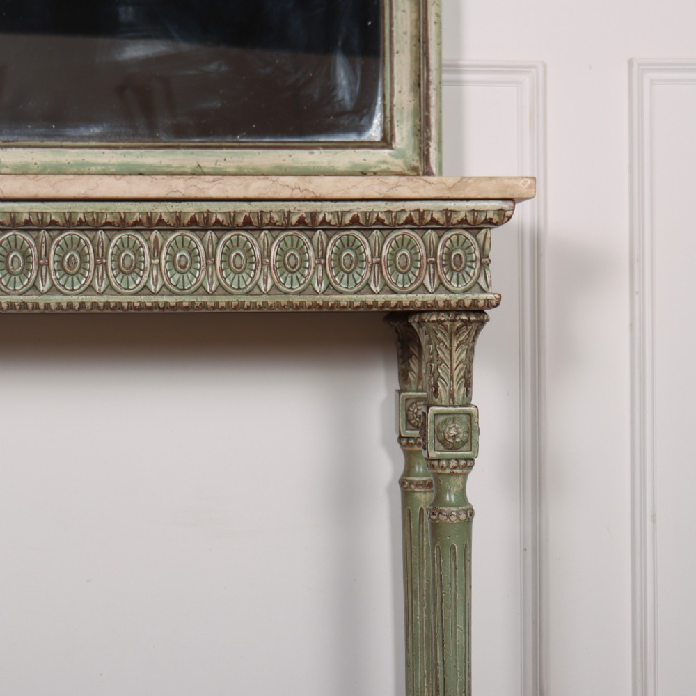 Pair of Italian Console Tables and Hanging Mirrors View VI