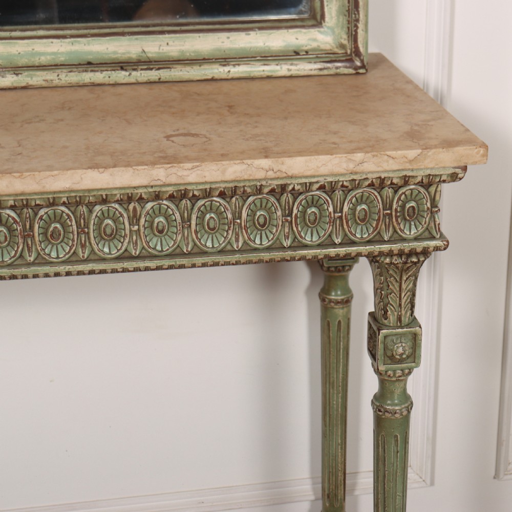 Pair of Italian Console Tables and Hanging Mirrors View IX