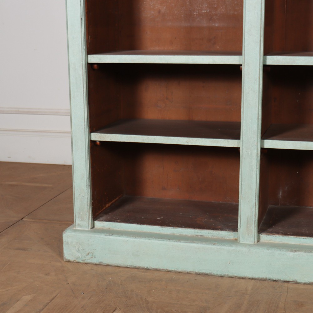 English Painted Open Bookcase View IV