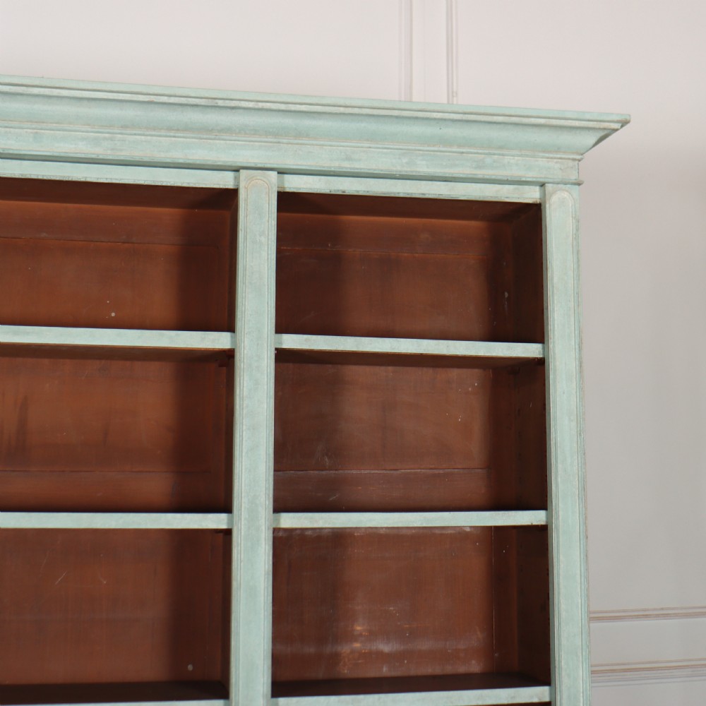 English Painted Open Bookcase View VI