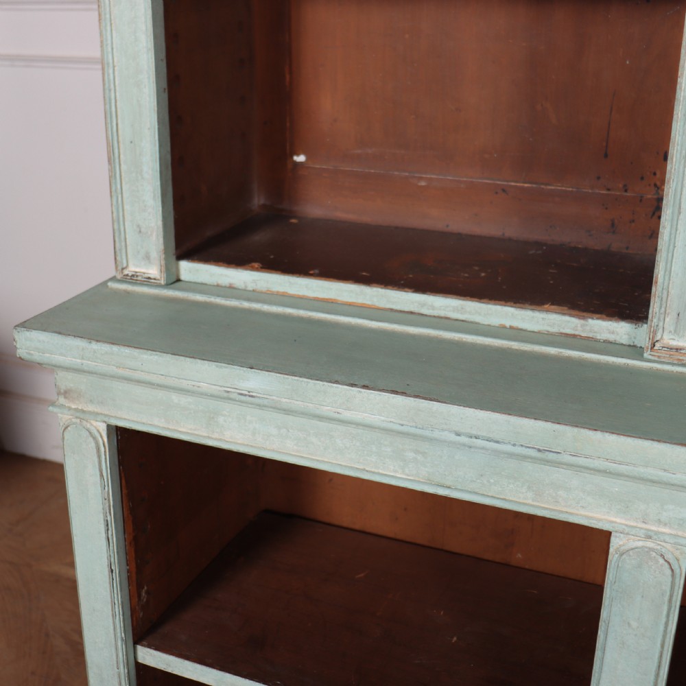English Painted Open Bookcase View VII