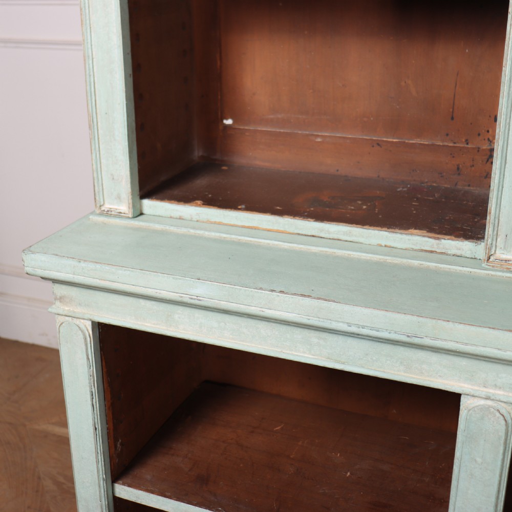 English Painted Open Bookcase View VIII