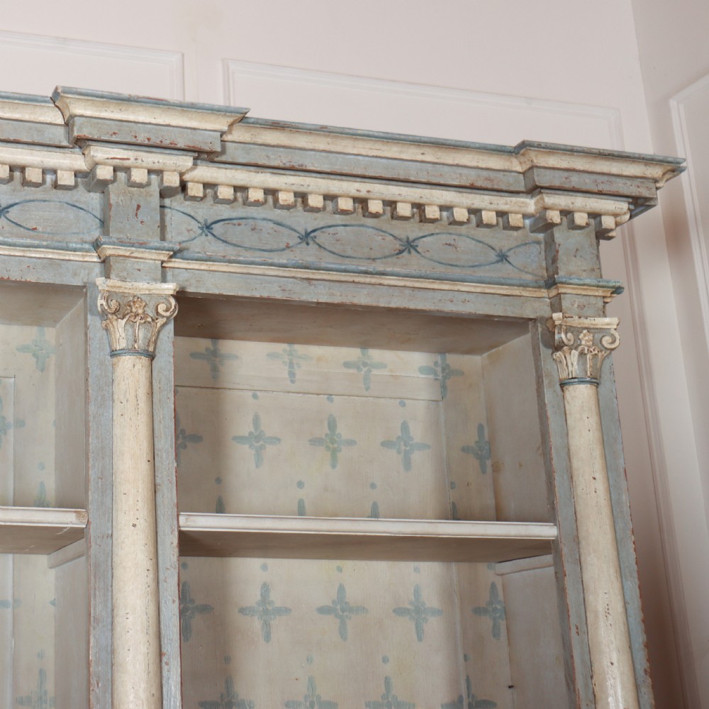 Italian Painted Library Bookcase View IV