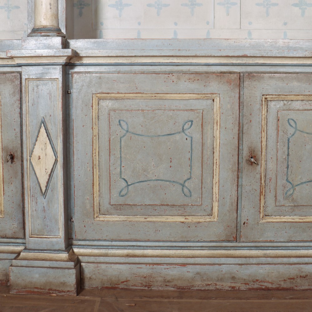 Italian Painted Library Bookcase View VI