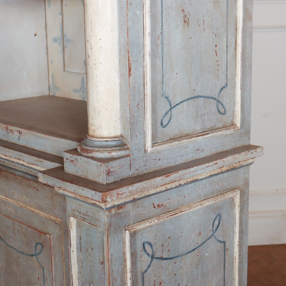 Italian Painted Library Bookcase View XII