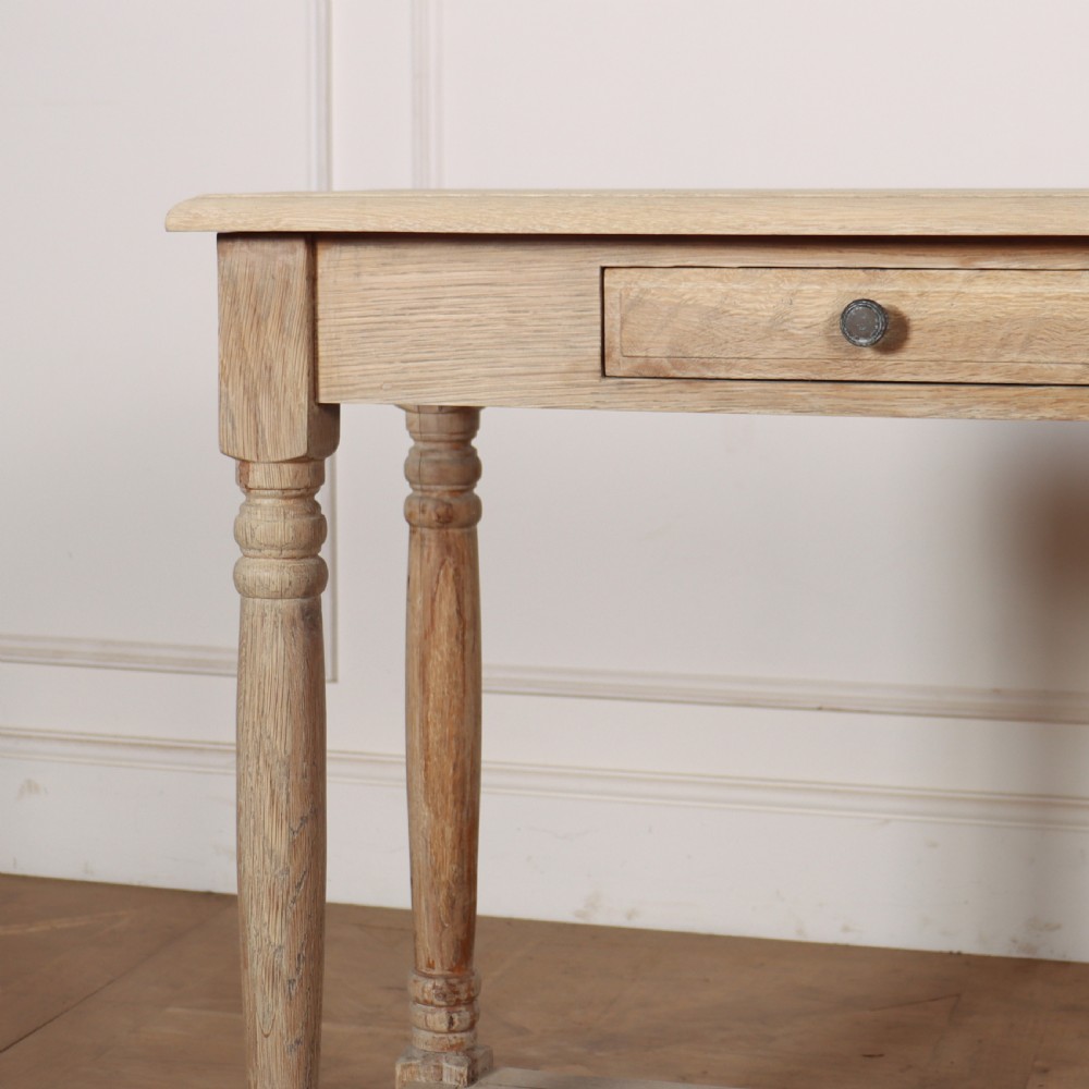 French Bleached Oak Drapers Table View II