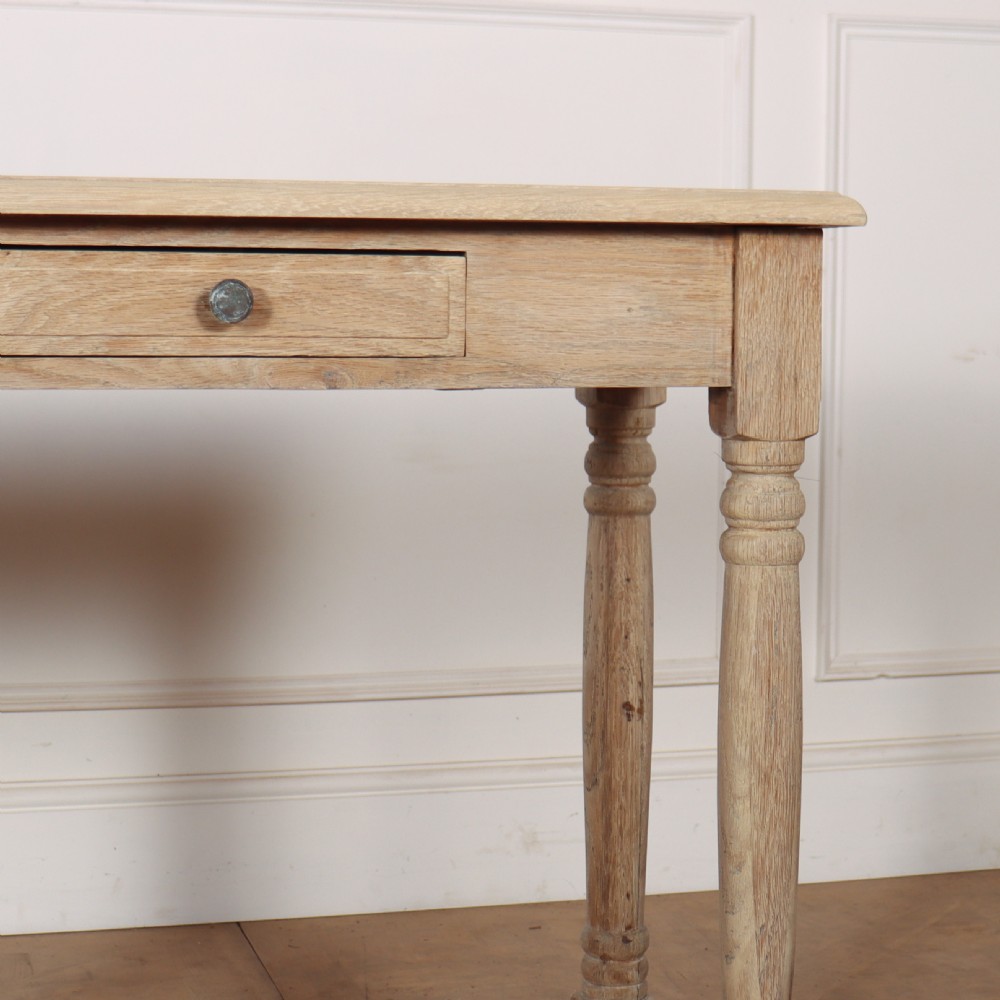 French Bleached Oak Drapers Table View IV
