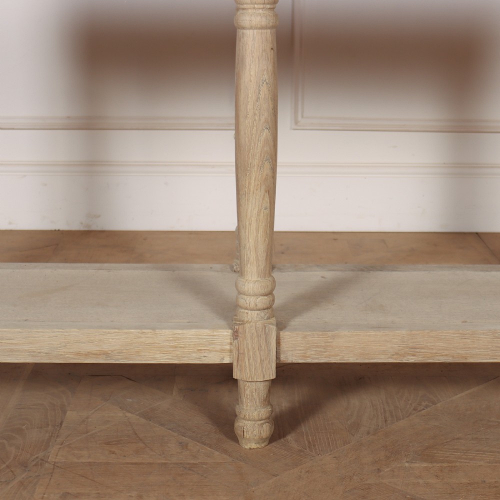 French Bleached Oak Drapers Table View V
