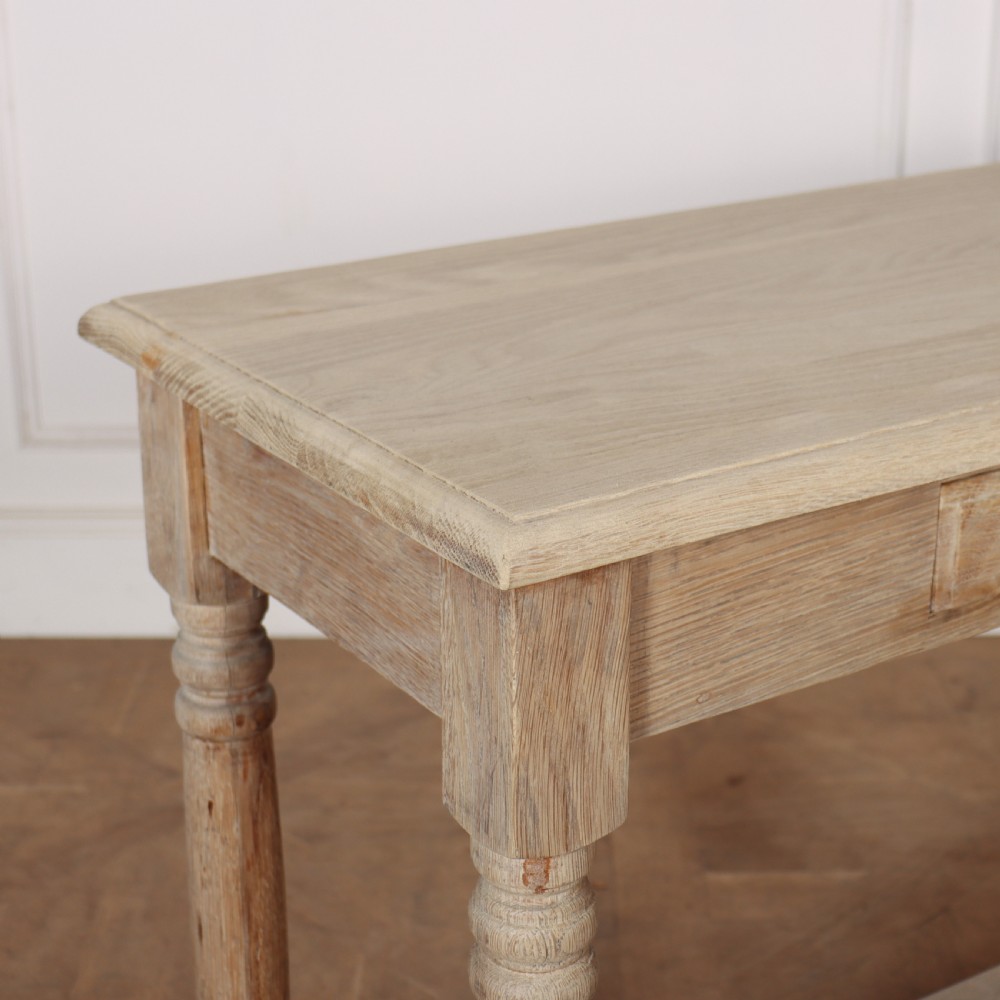 French Bleached Oak Drapers Table View VIII