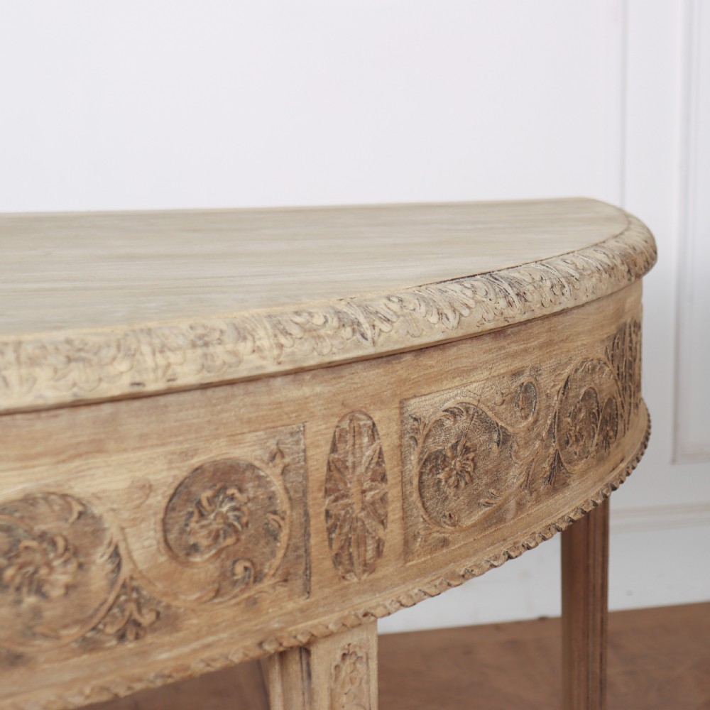 Pair of Bleached Walnut Console Tables View IV