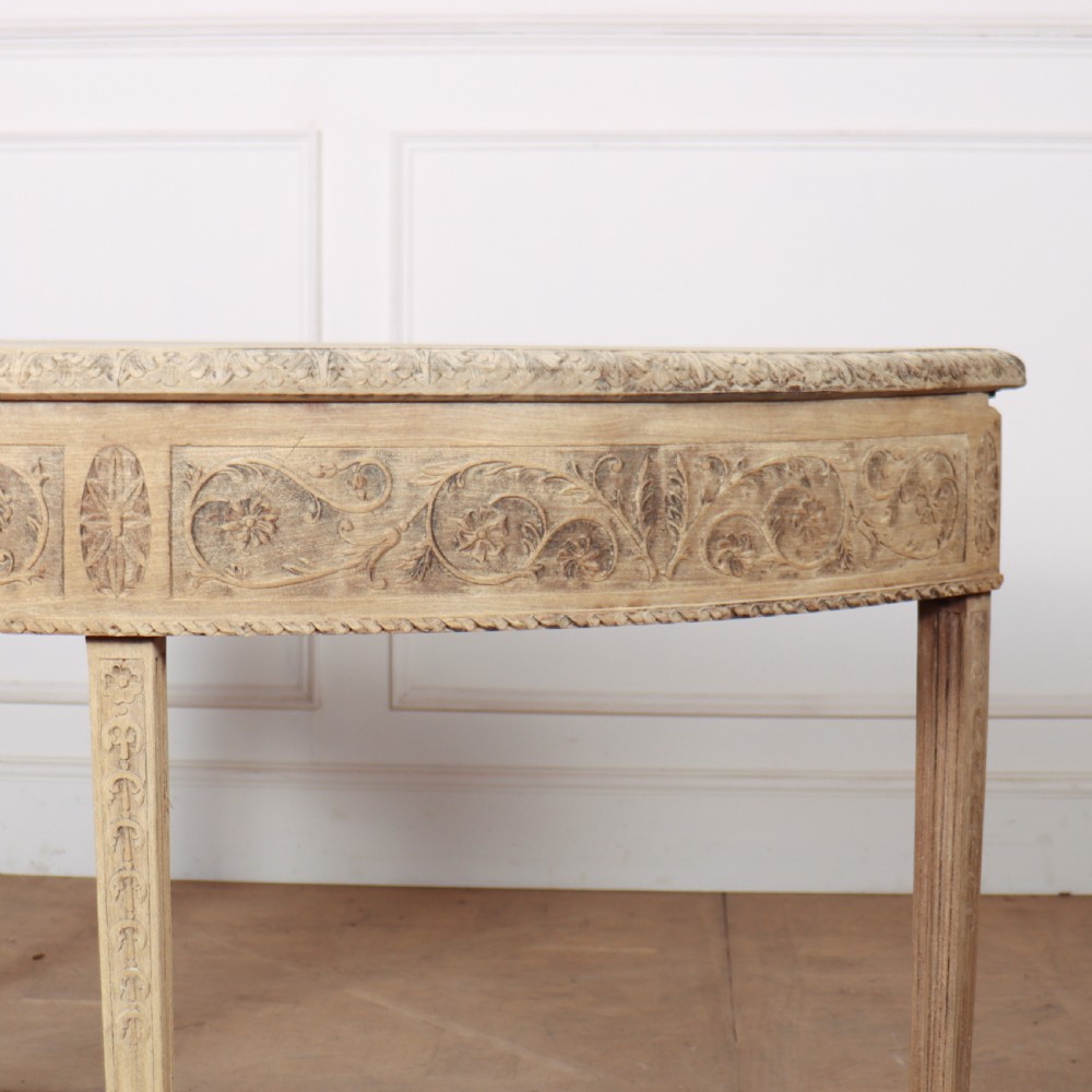 Pair of Bleached Walnut Console Tables View VI