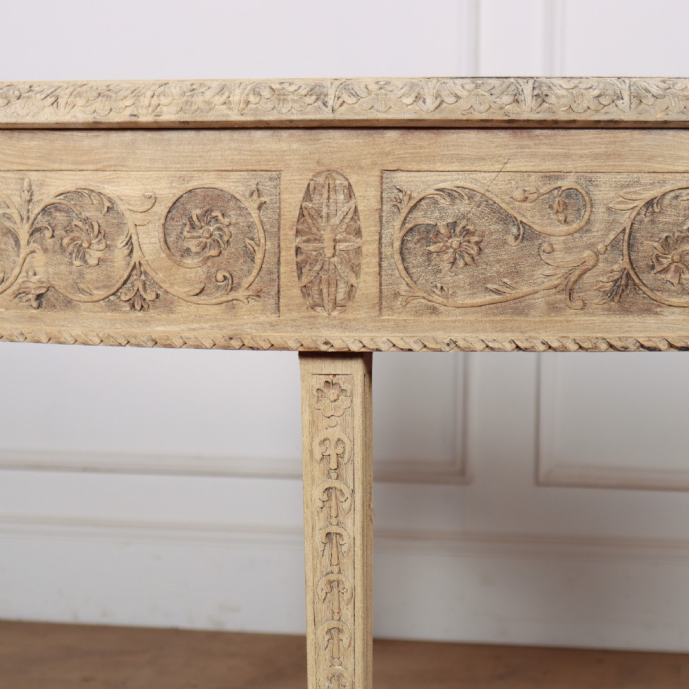 Pair of Bleached Walnut Console Tables View VII
