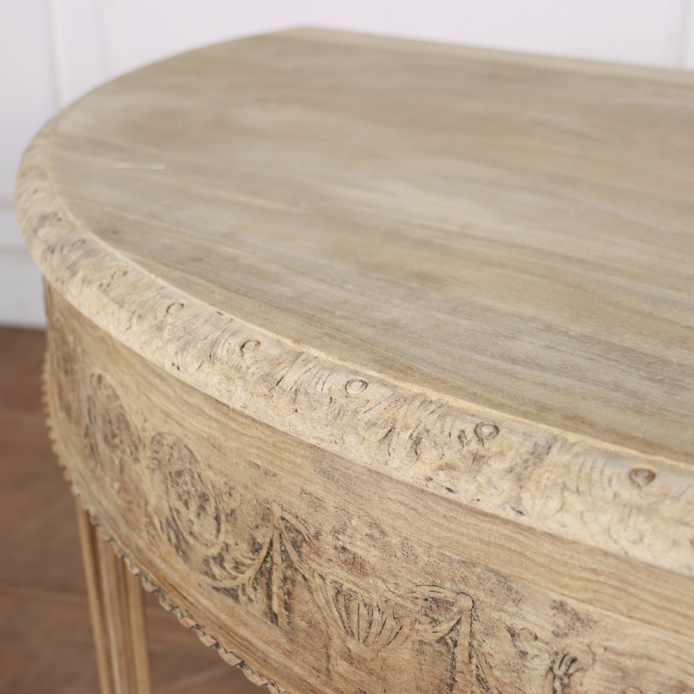 Pair of Bleached Walnut Console Tables View VIII