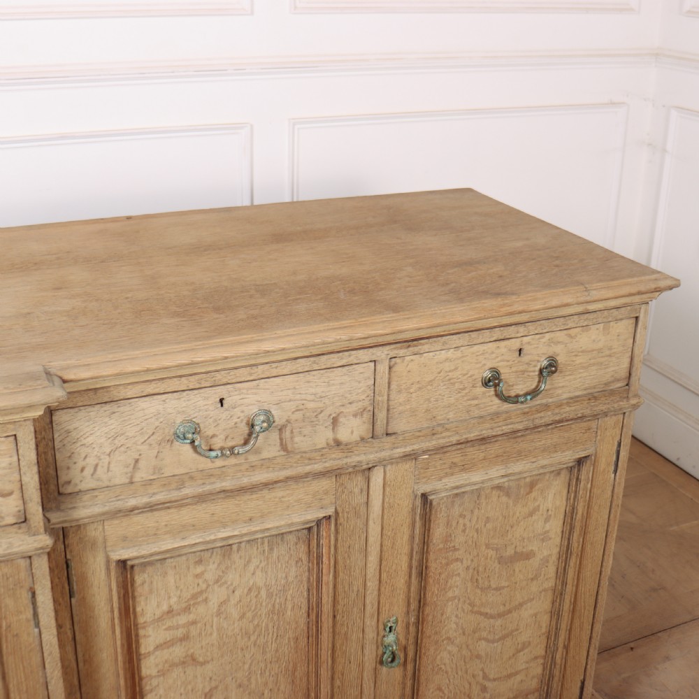 English Oak Breakfront Dresser Base View VIII