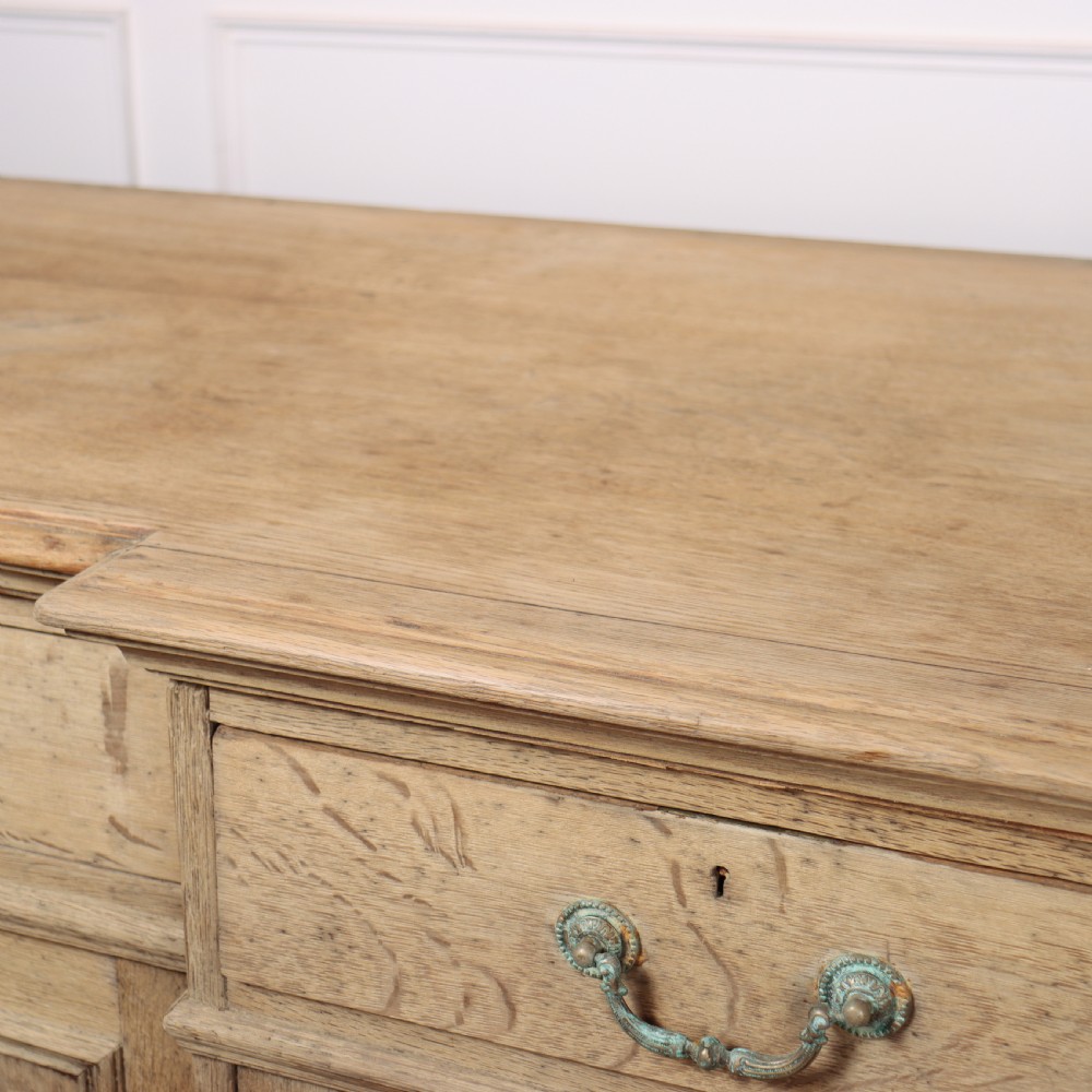 English Oak Breakfront Dresser Base View IX