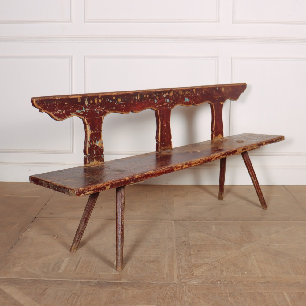 Austrian Original Painted Bench