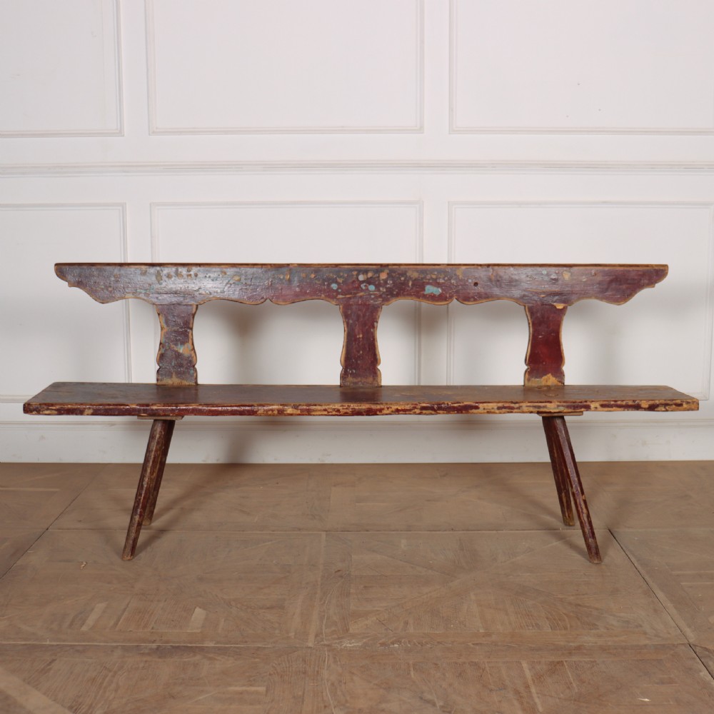Austrian Original Painted Bench View II