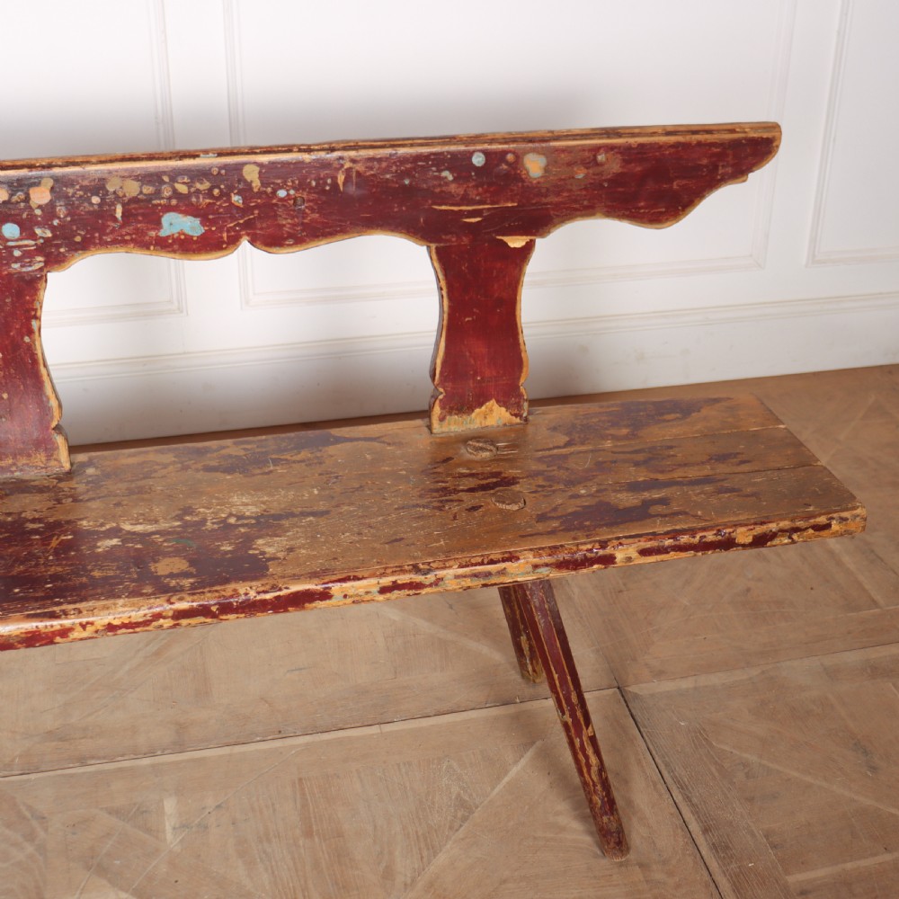 Austrian Original Painted Bench View V