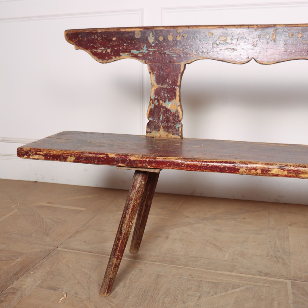 Austrian Original Painted Bench View VII