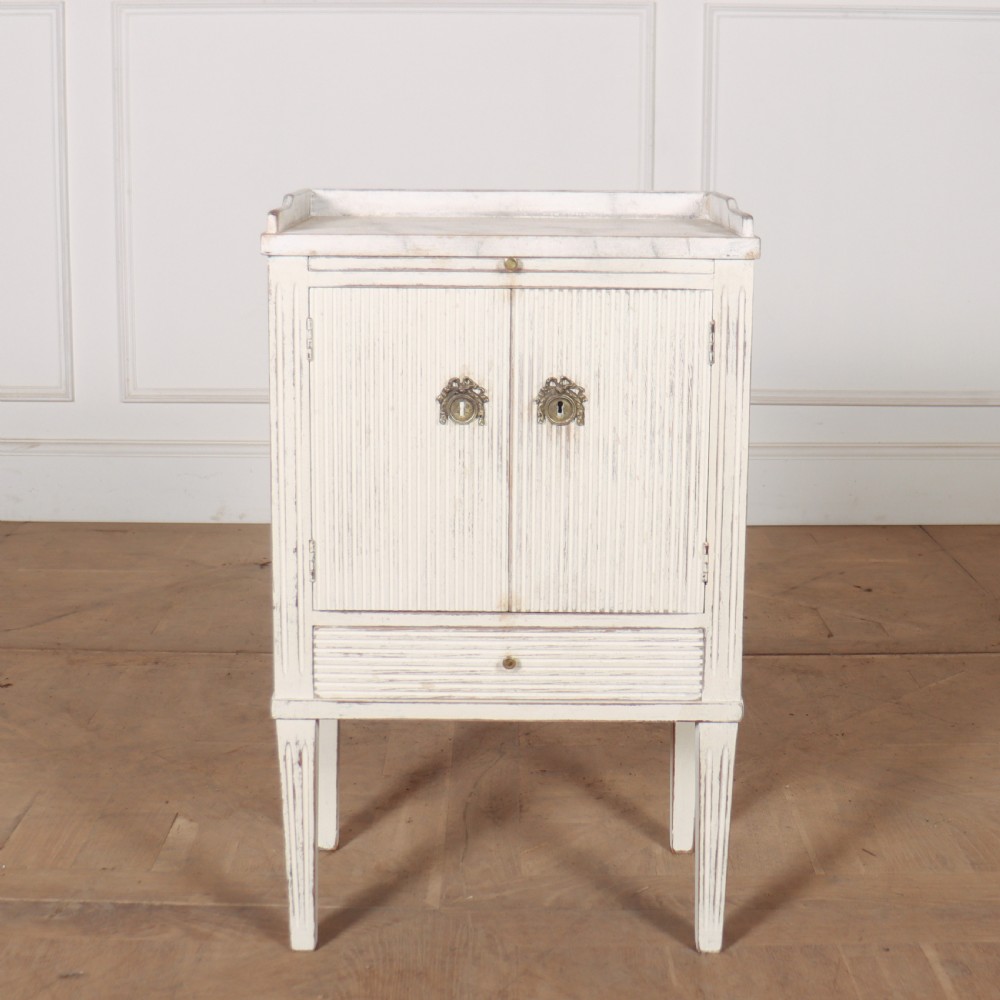 Swedish Painted Bedside Cupboard