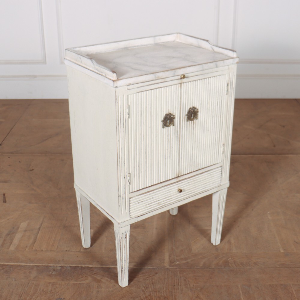 Swedish Painted Bedside Cupboard View V