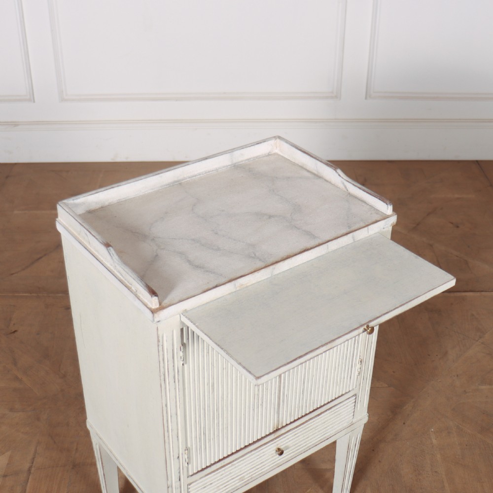 Swedish Painted Bedside Cupboard View VII