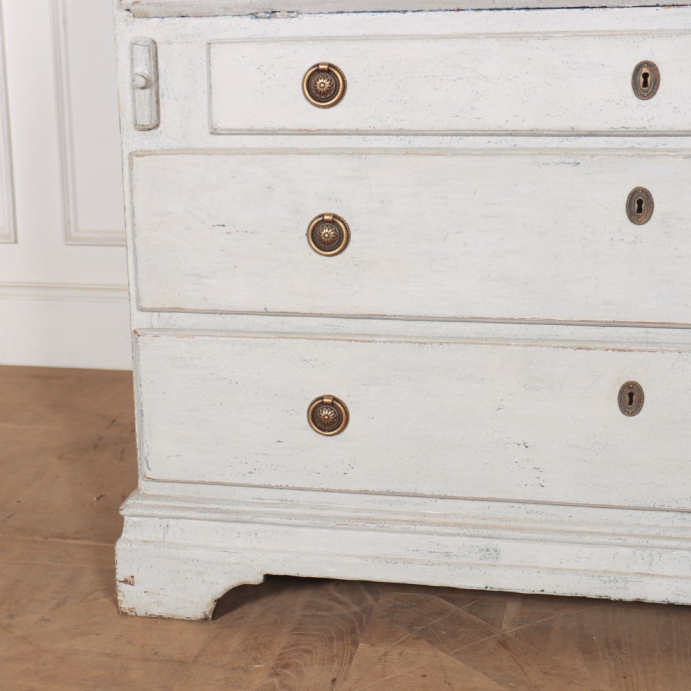 Swedish Painted Bureau Bookcase View III